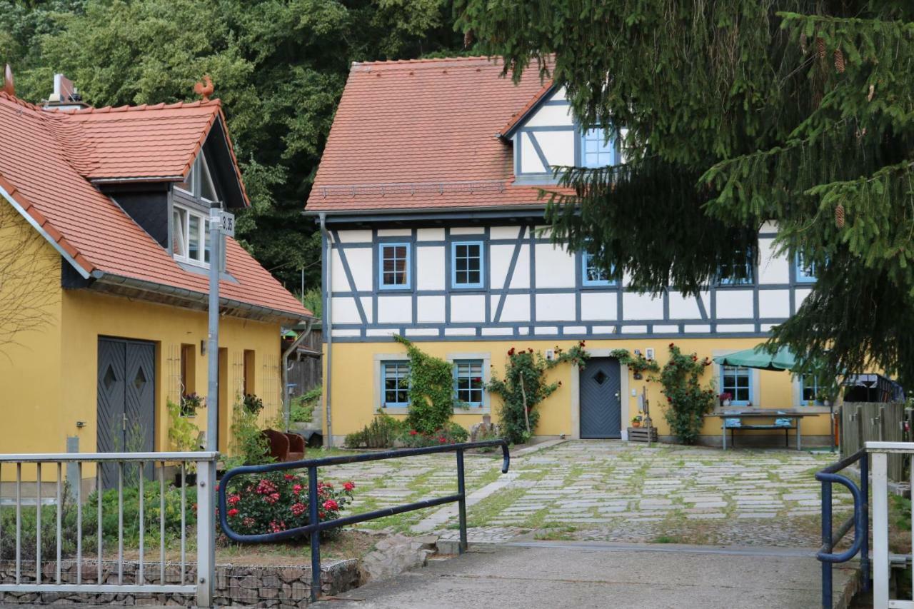 "Ferienwohnung Am Tharandter Wald" Grund Exterior foto